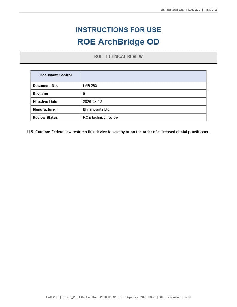 ArchBridge OD IFU Thumbnail
