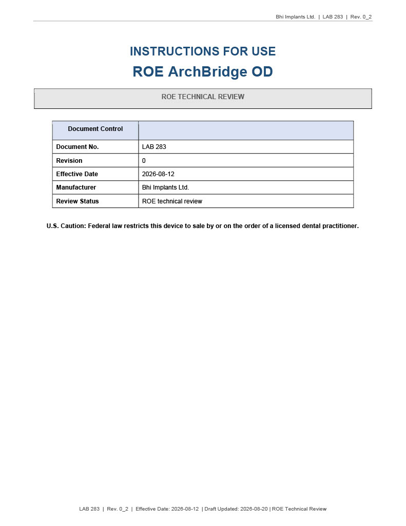 ArchBridge OD IFU Thumbnail