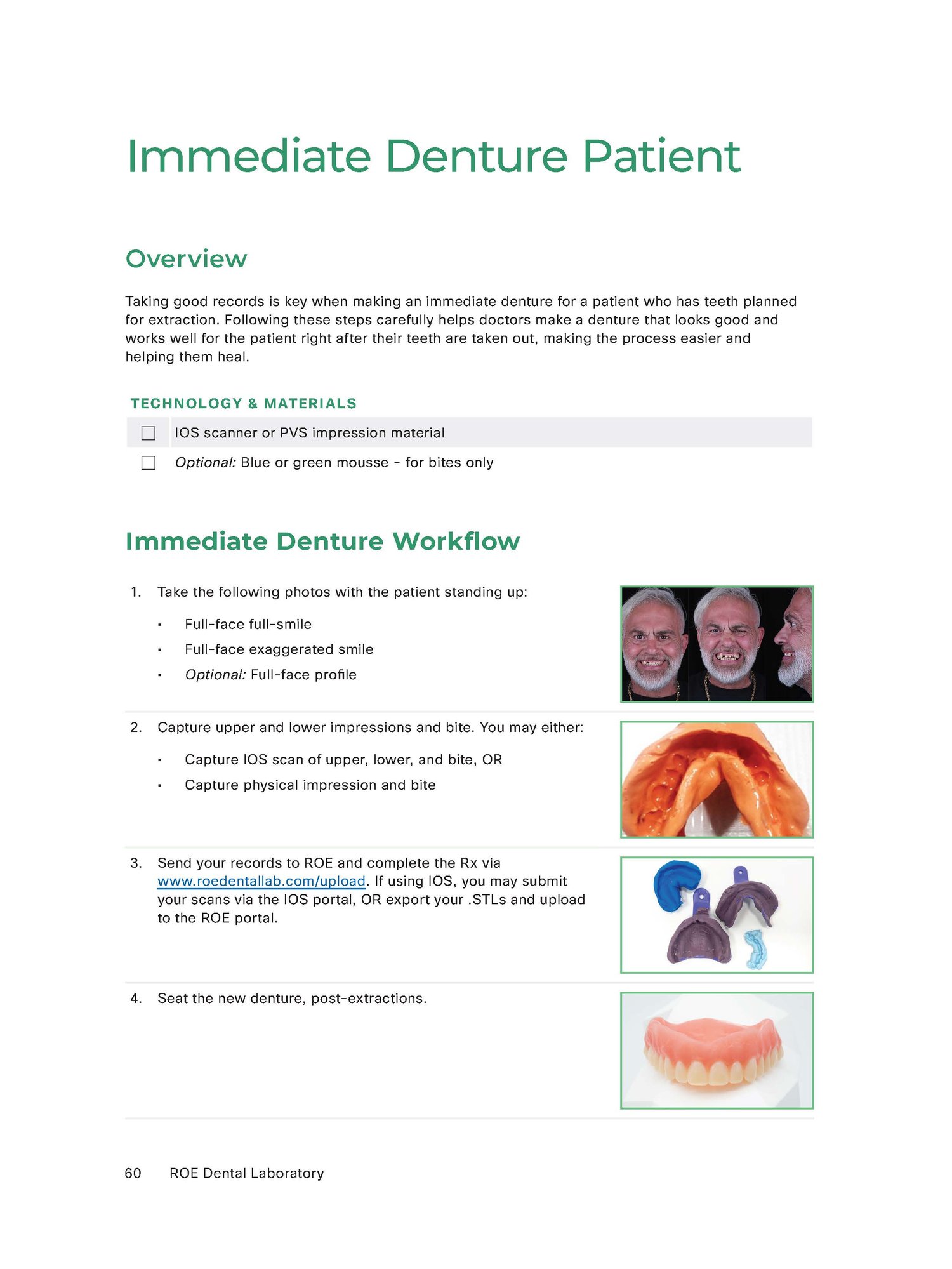 Workflow_Removable_Immediate Denture Patient_Page