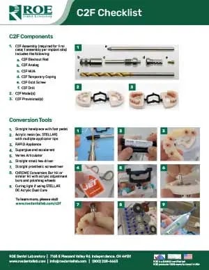 C2F-Checklist